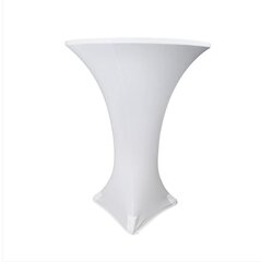 Tablecloth - 30' White Spandex Cocktail
