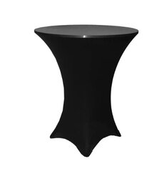 Tablecloth - 36' Black Spandex Cocktail