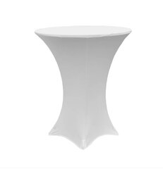 Tablecloth - 36' White Spandex Cocktail