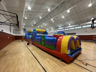 5 Color 60' Rock Climb and Sports Obstacle Course