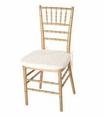 Gold Chaivari Chairs with Ivory Chair Cushion