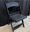 Black Padded Resin Folding Chairs CPU