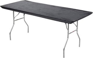 Plastic Table Cover 8'  Black