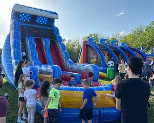 22' Tropical Tsunami Dual Lane Dry Slide