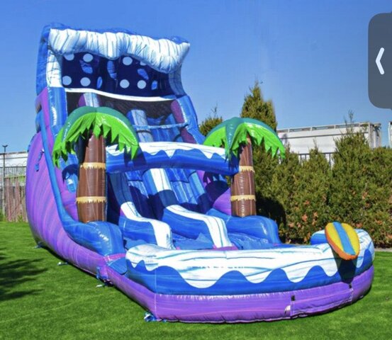 18ft Hawaiian Dual Lane Waterslide (New Item 2025) 