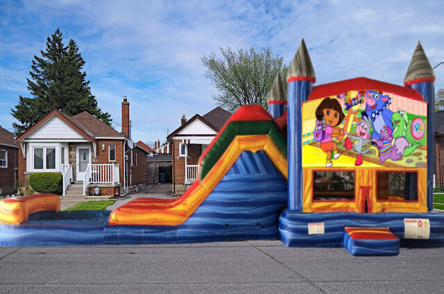 CUSTOM THEME MARBLE WATER COMBO WITH POOL-DORA