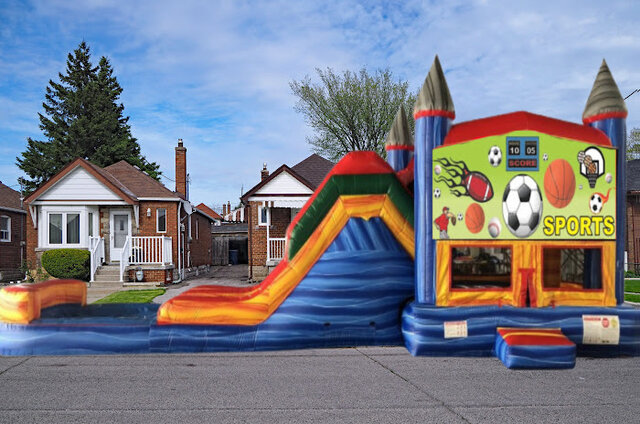 CUSTOM THEME MARBLE WATER COMBO WITH POOL-SPORTS