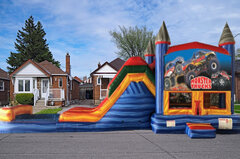 CUSTOM THEME MARBLE WATER COMBO WITH POOL-MONSTER TRUCK