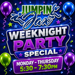 Reserved Party Suitepackage for 10, 15, 20, 25, 30, 35 kids Includes pizza & drinks for kids