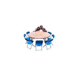  Kiddie Table with Chairs (10) Package - Blue 1 Day Rental