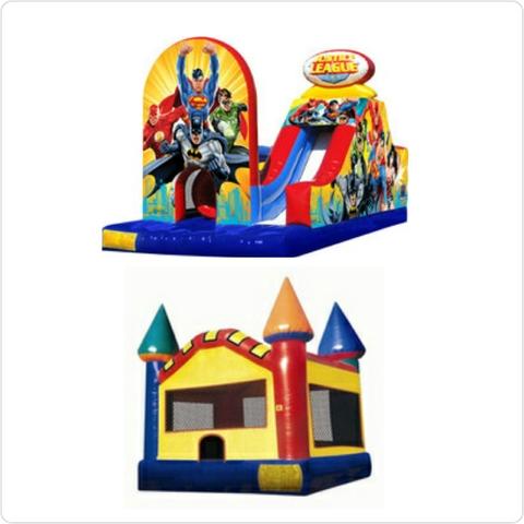 Justice League Challenge  and Bounce House