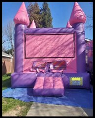 Pink Castle bounce house