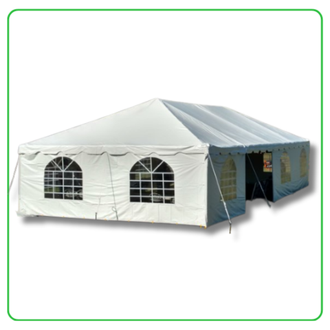 20x40 FRAME TENT WITH WINDOW SIDE WALLS 