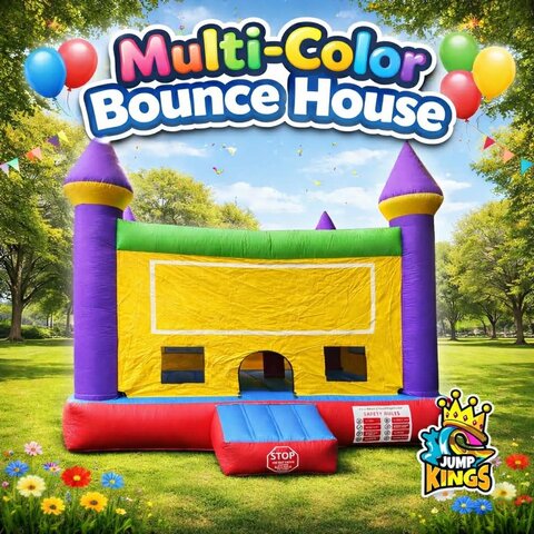 Multi Color Bounce House in Covington LA | Jump Kings LLC