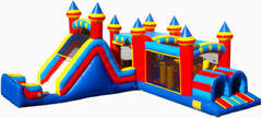 ALL IN ONE Bounce House Obstacle Course Slide 