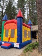Skittles Castle Slide and Bounce House Combo