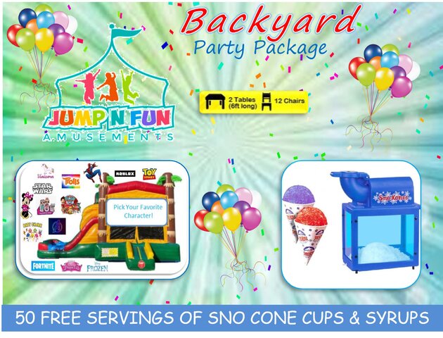 Tropical Breeze  Banner 12 Chair 2 Tables Sno Cone 
