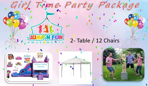 Princess, 2 tables, 12 chairs, Tent, Game
