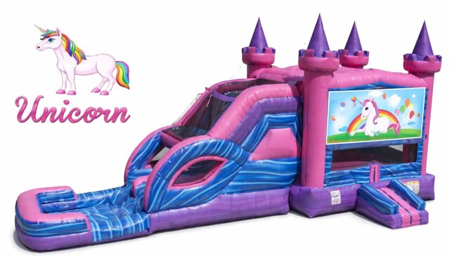 Princess Combo with Unicorn Banner Water