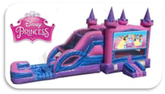 Princess Bounce House & Dual Slide Combo