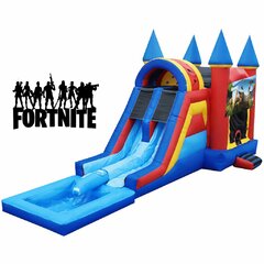 Fortnite Bounce House & Double Waterslide