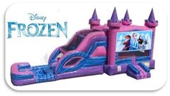 Frozen Bounce House & Dual Slide Combo