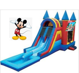 Mickey Bounce House & Double Slide Combo