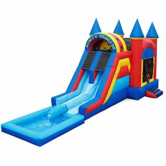 Castle Dual Lane Bounce & Water Slide 
