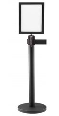 Stanchion Pole with Sign Holder