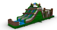 Timber Falls Obstacle Course Waterslide 