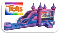 Trolls  Bounce House & Dual Slide Combo