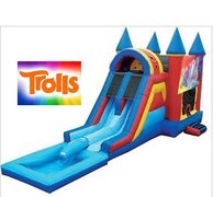 Trolls Castle  Bounce House & Double Slide Combo