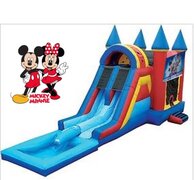 Mickey & Minnie  Bounce House & Double Waterslide