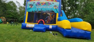19 x 22 NEW Bounce House w/slide parallel to house #22