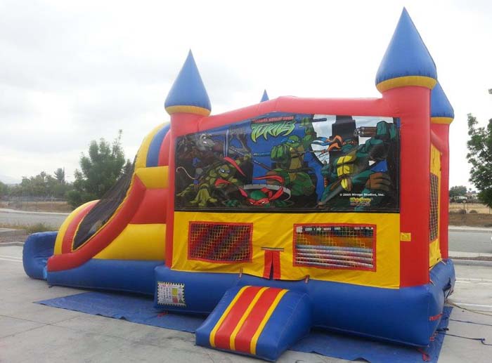 Ninja Turtles Castle Inflatable Combo Rental Riverside County