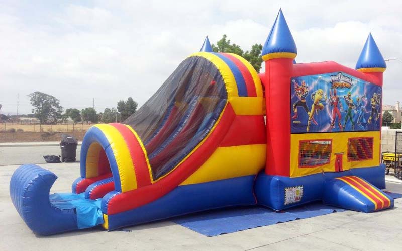 Power Rangers Castle Inflatable Combo Rental Riverside County
