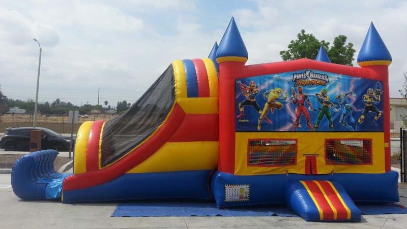 Power Rangers Castle Inflatable Combo Rental Riverside County