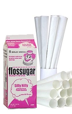 Pink Cotton Candy Sugar with Sticks (50 Servings)