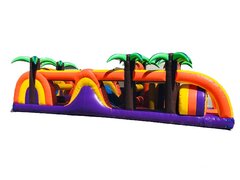 45 Ft Tropical Playland Obstacle Course Rental Item 732