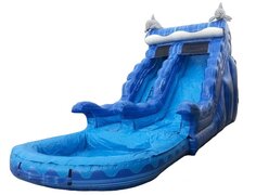 20 Ft Blue Dolphin Water Slide (Item 305)