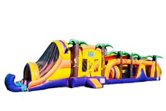 75 Ft Tropical Obstacle Course Challenge W/Pool (Item 703) 
