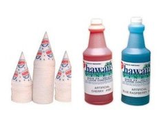 Snow Cone Red Blue or purple Syrup and Cones (50 Servings)