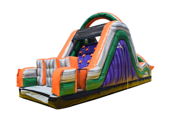 35 Ft Mega Mania Rock Climb Slide 