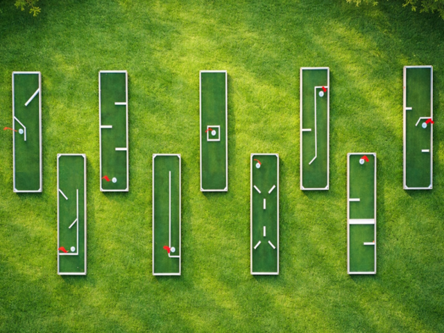 6 Hole LED Mini Golf