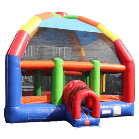 Giant Rainbow Bounce House 