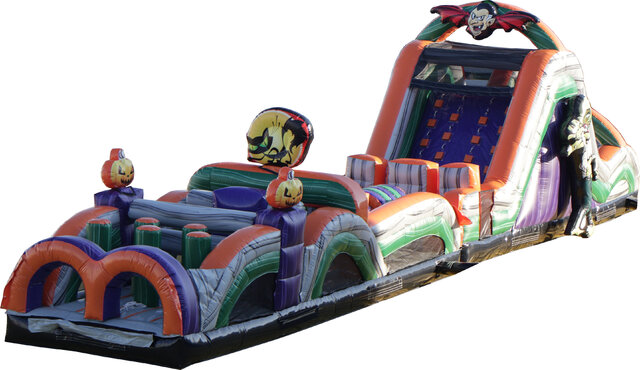 60 Ft Monster Mash Obstacle Course With Slide