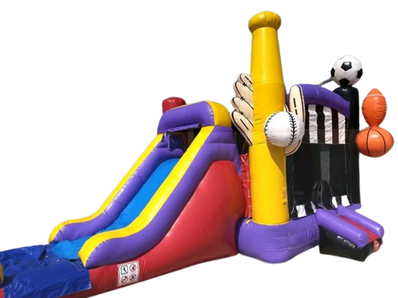 Sports Bounce House Slide Combo (wet)