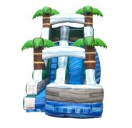 Water Slide 15ft Tropical Paradise Slide with Inflated Landing Zone