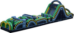 60 Ft. Radical Run Caution Obstacle Course With Slide