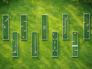 6 Hole LED Mini Golf